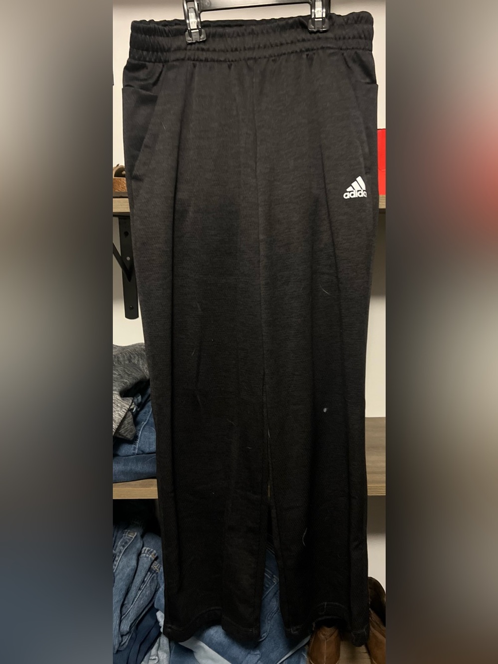 adidas Black Maxi Athletic Skirt with Logo